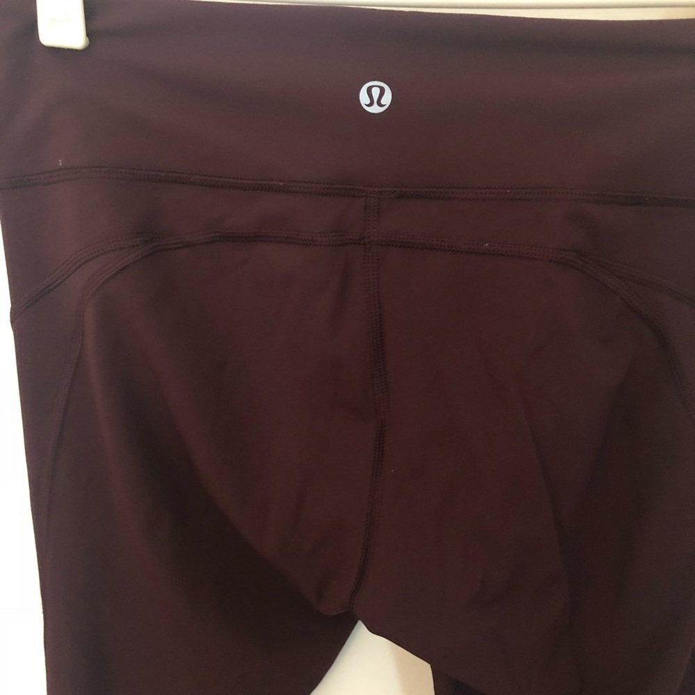 Lululemon burgundy full length legging